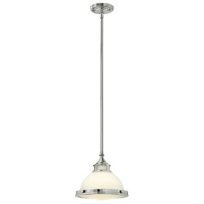 Stylish Chrome Led Pendant Light Fixture With E27 Bulb Holder from B&Q