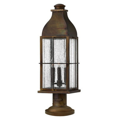 Stylish Outdoor Ip44 Pedestal LightSienna 3 Bulb Led E14 60W from B&Q