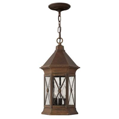 Stylish Outdoor Ip44 3 Bulb Chain Lantern Light With Led E14 Bulbs For Exterior Use from B&Q