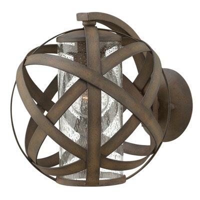 - Vintage Iron Outdoor Ip44 Wall Light Sconce With E27 Led Bulb