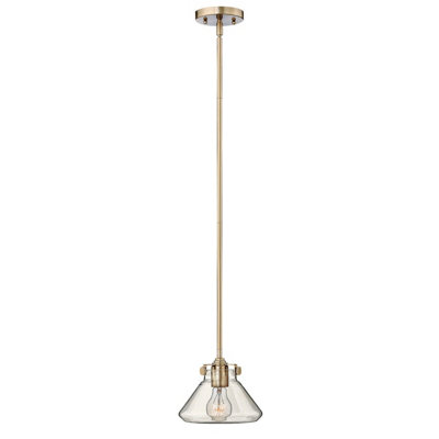 Stylish Brushed Caramel Ceiling Pendant Light With E27 Led Bulb from B&Q