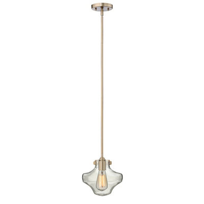 Stylish Brushed Caramel Pendant Light Fixture With E27 Socket from B&Q
