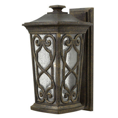 Stylish Outdoor Ip44 Wall Light Sconce With Autumn Finish And E27 Socket from B&Q