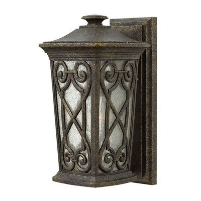 Stylish Outdoor Ip44 Wall Light Sconce With Autumn Finish And E27 Socket from B&Q