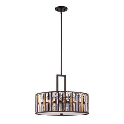 Vintage Bronze 3 Bulb Ceiling Pendant Light Fitting With E27 Socket from B&Q