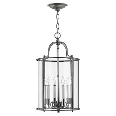 Stylish 6 Bulb Pewter Ceiling Pendant Light With E14 Led Compatibility from B&Q