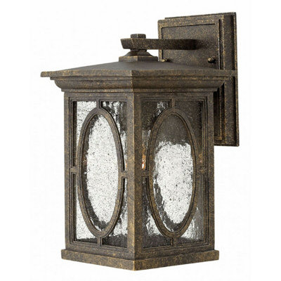 Stylish Outdoor Ip44 Wall Light Sconce With Autumn Finish And E27 Led Bulb from B&Q