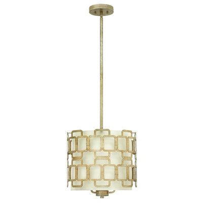 Elegant 3 Bulb Silver Leaf Ceiling Pendant Light For Modern Interiors from B&Q