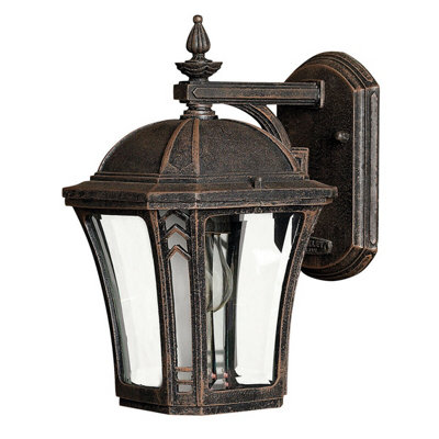 Stylish Outdoor Mocha Led Wall Sconce Light With E27 Socket from B&Q