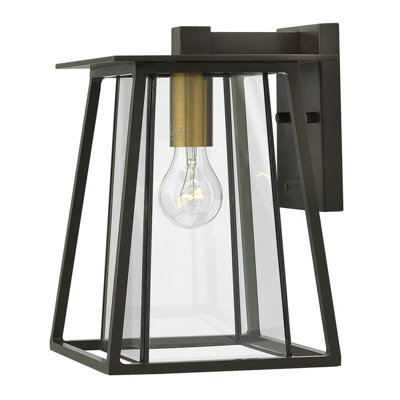 Stylish Outdoor Ip44 Wall Light In Buckeye Bronze With Led E27 Socket from B&Q