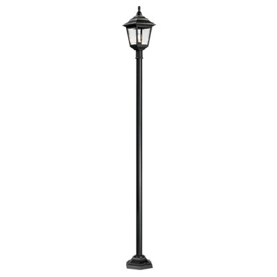 Stylish Outdoor Ip44 Black Led Lamp Post With E27 Socket100W Bulb Fitting from B&Q