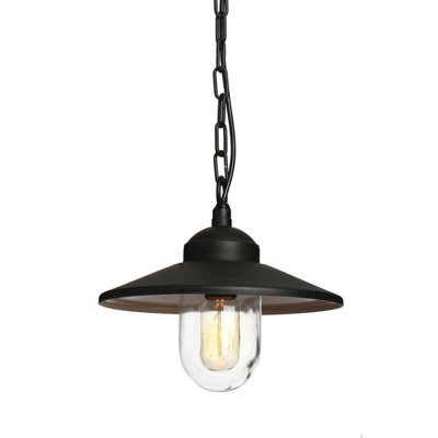 Stylish Outdoor Ip44 Black Led Chain Lantern With E27 Socket from B&Q