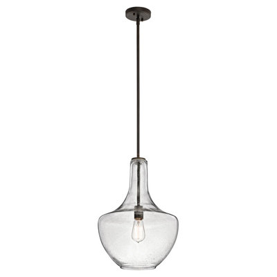 Stylish Olde Bronze 1 Bulb Ceiling Pendant Light With E27 Socket from B&Q