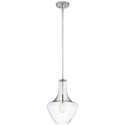 Stylish Chrome Led Ceiling Pendant Light With E27 Socket from B&Q