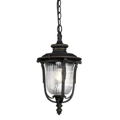 Stylish Outdoor Ip44 Wall Lantern With Led BulbRubbed Bronze Finish from B&Q