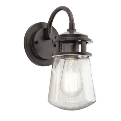 Stylish Outdoor Ip44 Wall Light In Architectural Bronze With Led E27 Socket from B&Q
