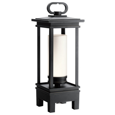Stylish Outdoor Ip44 Bluetooth Lantern With Led Bulb In Rubbed Bronze Finish from B&Q