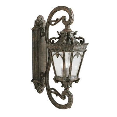 Elegant Outdoor Ip44 4-Bulb Led Wall Light In Londonderry Finish from B&Q