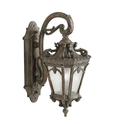Stylish Outdoor Ip44 Twin Wall LightLondonderry Led E14 60W Sconce from B&Q