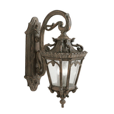 Elegant Outdoor Ip44 3 Bulb Wall Light In Londonderry FinishLed E14 60W from B&Q