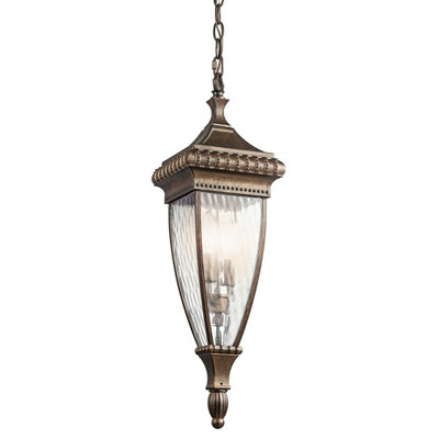 B&Q Ip23 Brushed Led Chain Lantern With 2 Bulbs Bronze/Light