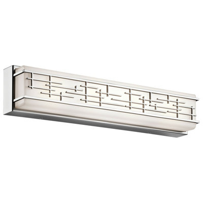 Stylish Outdoor Ip44 4-Bulb Chrome Led Wall Sconce Light For Exterior Spaces from B&Q