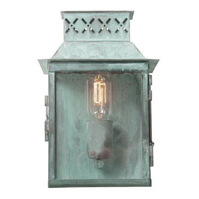 Elegant Outdoor Ip44 Wall Light Sconce With Verdigris FinishLed Compatible from B&Q