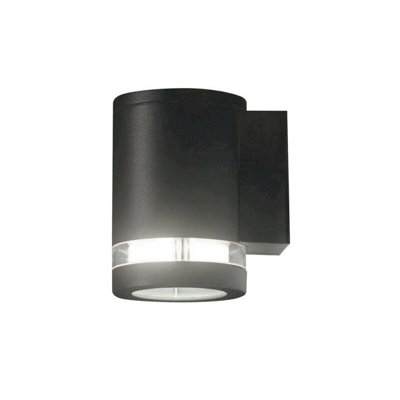 Stylish Outdoor Ip44 Graphite Led Wall Light With Gx53 Bulb from B&Q
