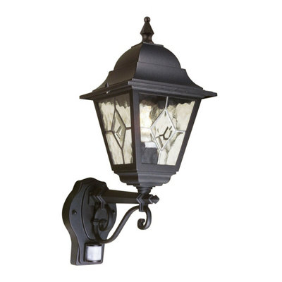 Stylish Ip43 Black Led Wall Light Sconce With E27 Socket For Outdoor Use from B&Q