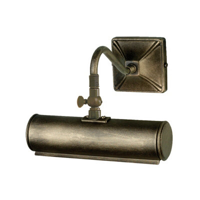 Elegant Black And Gold Iron Picture Light With Led E14 Bulb from B&Q