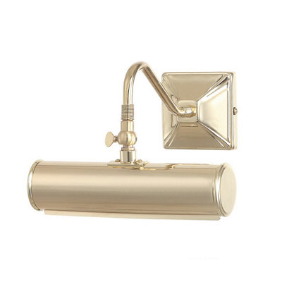 Elegant Single Bulb Picture Light In Polished Brass With Led E14 40W from B&Q