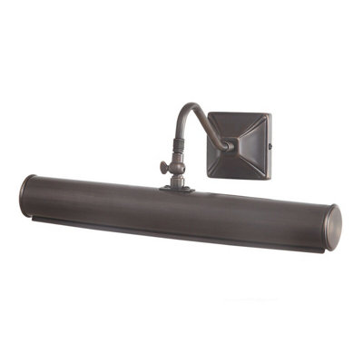 Elegant 2 Bulb Dark Bronze Picture Light With Led E14 Socket from B&Q