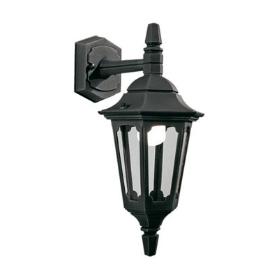 Stylish Outdoor Ip44 Wall Light Sconce With Black Finish And E27 Led Bulb from B&Q
