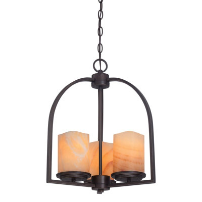 B&Q Elegant 3 Bulb Ceiling Pendant In Palladian Light/Bronze