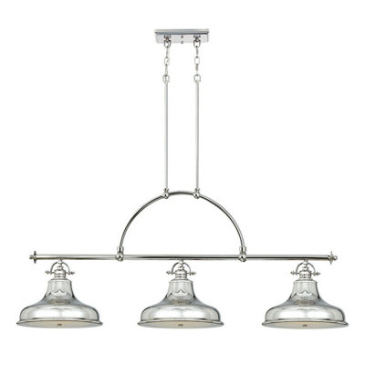 Elegant Imperial Silver Ceiling Pendant Light With E27 Socket from B&Q