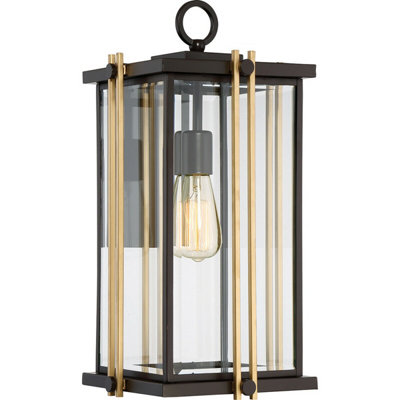 Stylish Outdoor Ip44 Wall Light In Western Bronze With Led E27 Bulb from B&Q