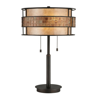Elegant 2 Bulb Renaissance Copper Table Lamp With Led E27 Bulbs from B&Q