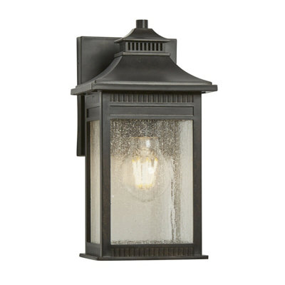  - Elegant Outdoor Ip44 Wall Light In Imperial Bronze With Led E27 Bulb60W