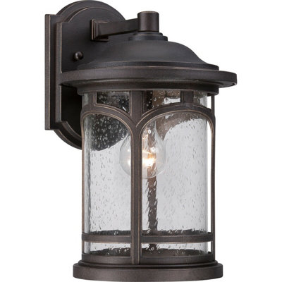 Stylish Outdoor Ip44 Wall Light In Palladian Bronze With Led E27 Socket from B&Q