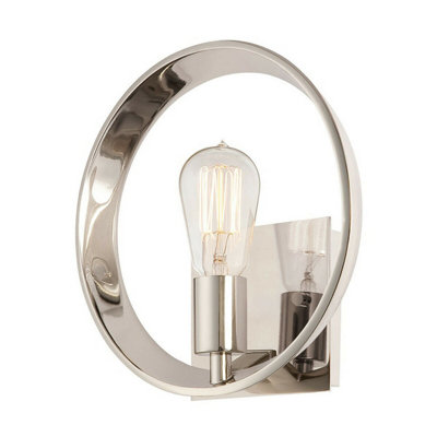  - Modern Imperial Silver Wall Light With E27 Led Bulb For Stylish Interiors