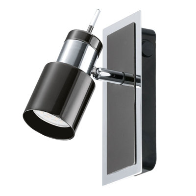 Stylish Wall Spot Light With Nickel Finish And Gu10 Bulb Included from B&Q