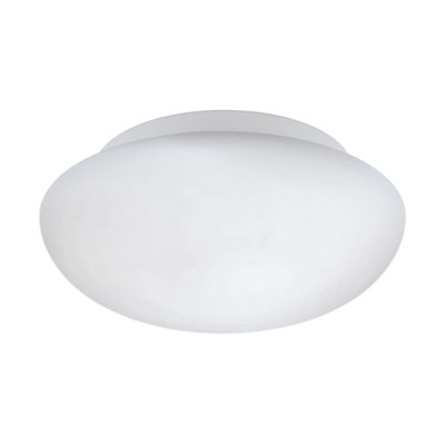  - Stylish Wall And Ceiling Light With White Opal Glass Shade And E27 Bulb Holder