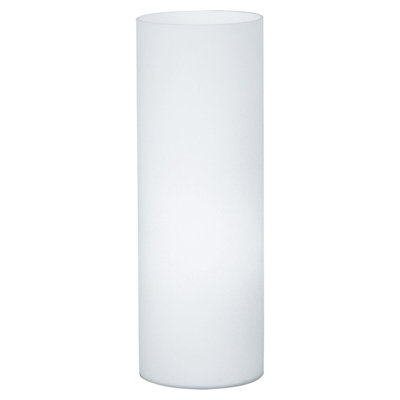 Elegant White Opal Glass Table Lamp With E27 Bulb Socket And Inline Switch from B&Q