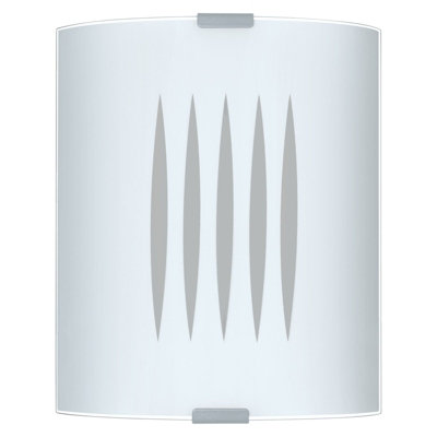 Elegant Wall Or Ceiling Light With Satin Glass Shade And E27 Bulb Socket from B&Q