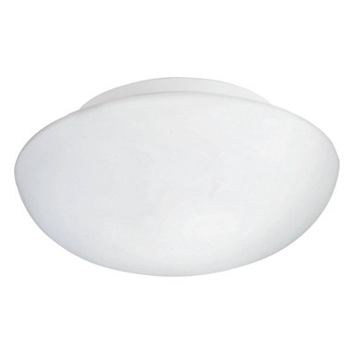  - Stylish White Wall And Ceiling Light With Opal Glass ShadeE27 Bulb Compatible