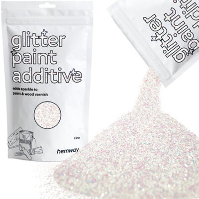Hemway Glitter For Paint AdditiveMother Of Pearl Iridescent Fine Size Flakes 100G Interior Exterior Mix Into Emulsion Paint from B&Q