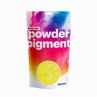 Hemway Grout Powder Pigment Dye For Tile Grout & Epoxy ResinMetallic Mustard Yellow50G / 1.7Oz from B&Q
