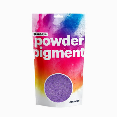 Hemway Grout Powder Pigment Dye For Tile Grout & Epoxy ResinMetallic Purple Violet50G / 1.7Oz from B&Q