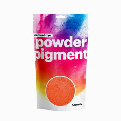 Hemway Powder Pigment Dye For CementConcrete & MortarMetallic Postbox Red50G / 1.7Oz from B&Q