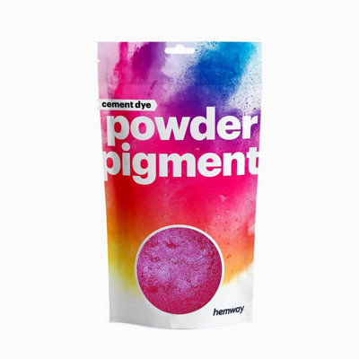 Hemway Powder Pigment Dye For CementConcrete & MortarMetalic Carise Pink50G / 1.7Oz from B&Q
